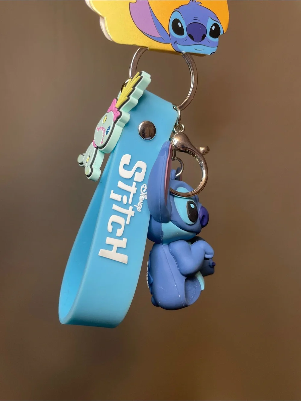 Disney Stitch Keychain Charm with Blue Strap - NWT
